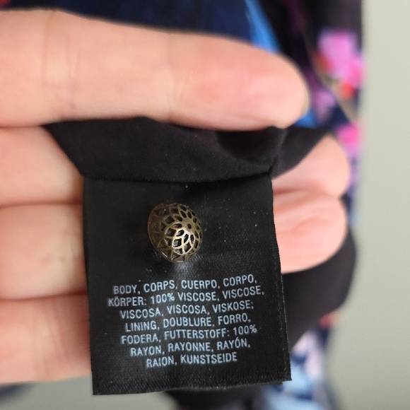 Maeve Anthropology Vibrant Floral Cold Shoulder Dress - Picture 4 of 8